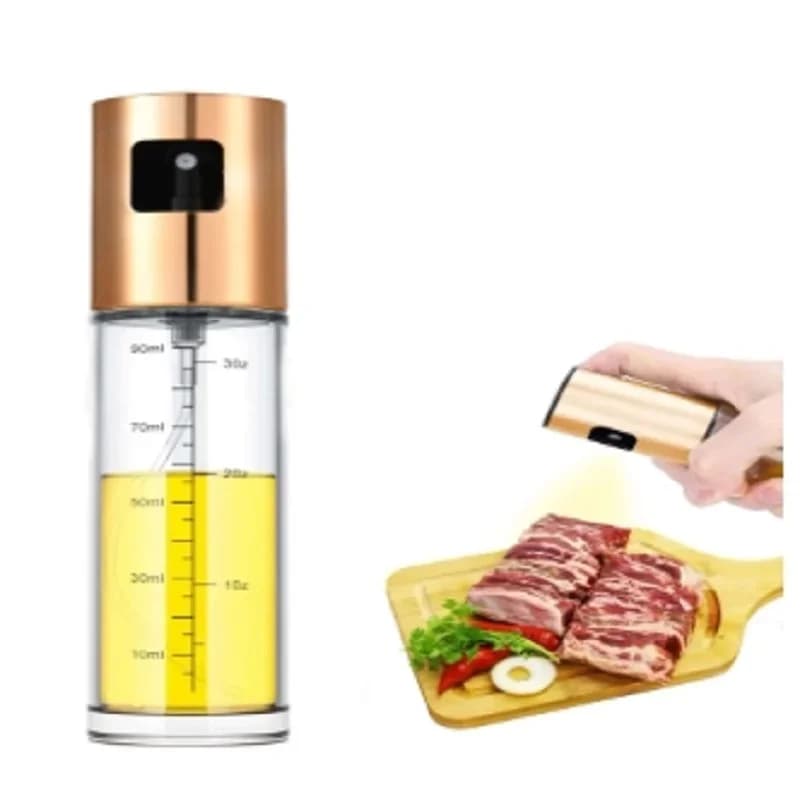1 бр. бутилка-спрей за олио 100/200/300/500ml, кухненска домашна бутилка за пръскане на ядливо зехтин, атомизиран мъгловиден резервоар за олио за еър фрайър