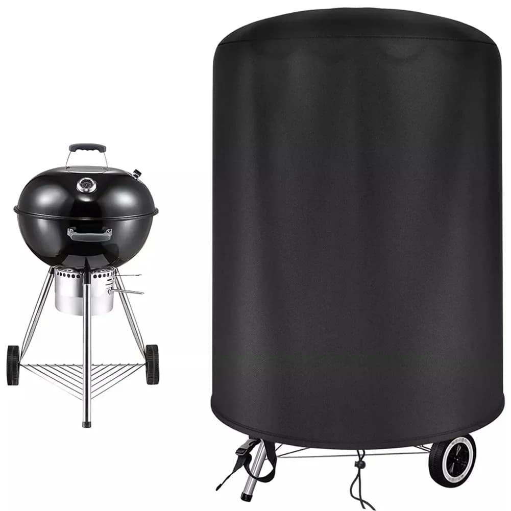 Raweao покривало за барбекю Kettle Weber, водоустойчиво покривало за грил, кръгло защитно покривало за барбекю за открито, Oxford покривало, 57Cm
