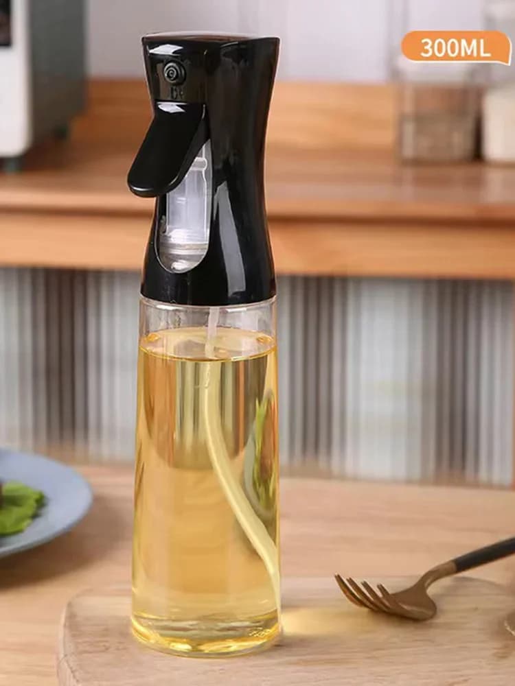 1 бр. бутилка-спрей за олио 100/200/300/500ml, кухненска домашна бутилка за пръскане на ядливо зехтин, атомизиран мъгловиден резервоар за олио за еър фрайър