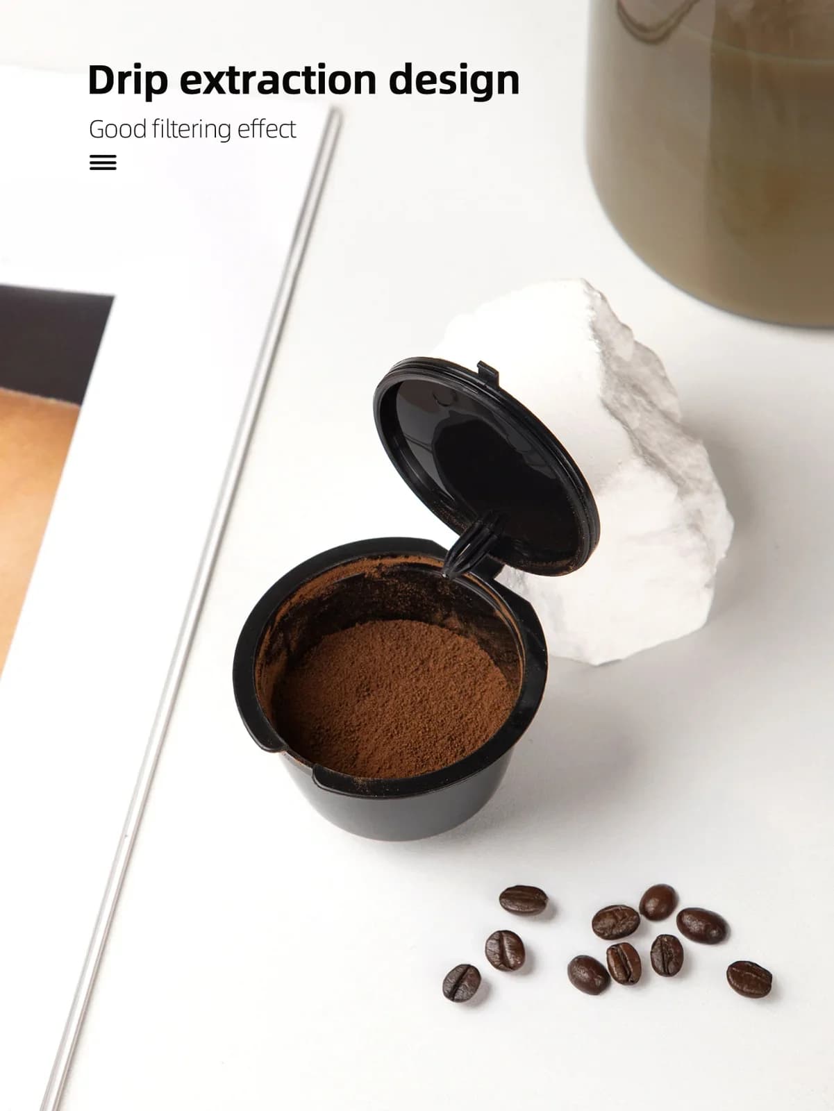 1/3/5/10 бр. филтърна чашка за многократни кафе капсули за Nescafe Dolce Gusto, пълнимa капсула за кафе, съвместим комплект