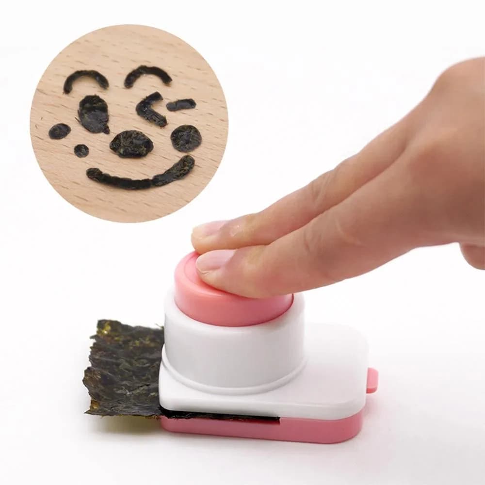 Направи си сам перфоратор за нори/водорасли, форми за оризени топки със smile face, аниме оризени топки онигири, релефен уред, форма за суши, декорация за бенто