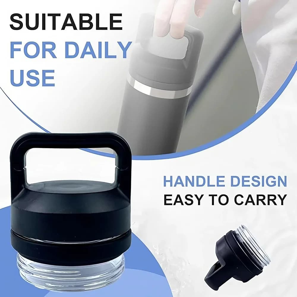 1pc 2pc 3pc Сменен капак Rambler Chug, съвместим с модели YT 18oz, 26oz, 36oz, 64oz - аксесоар за спортна чаша