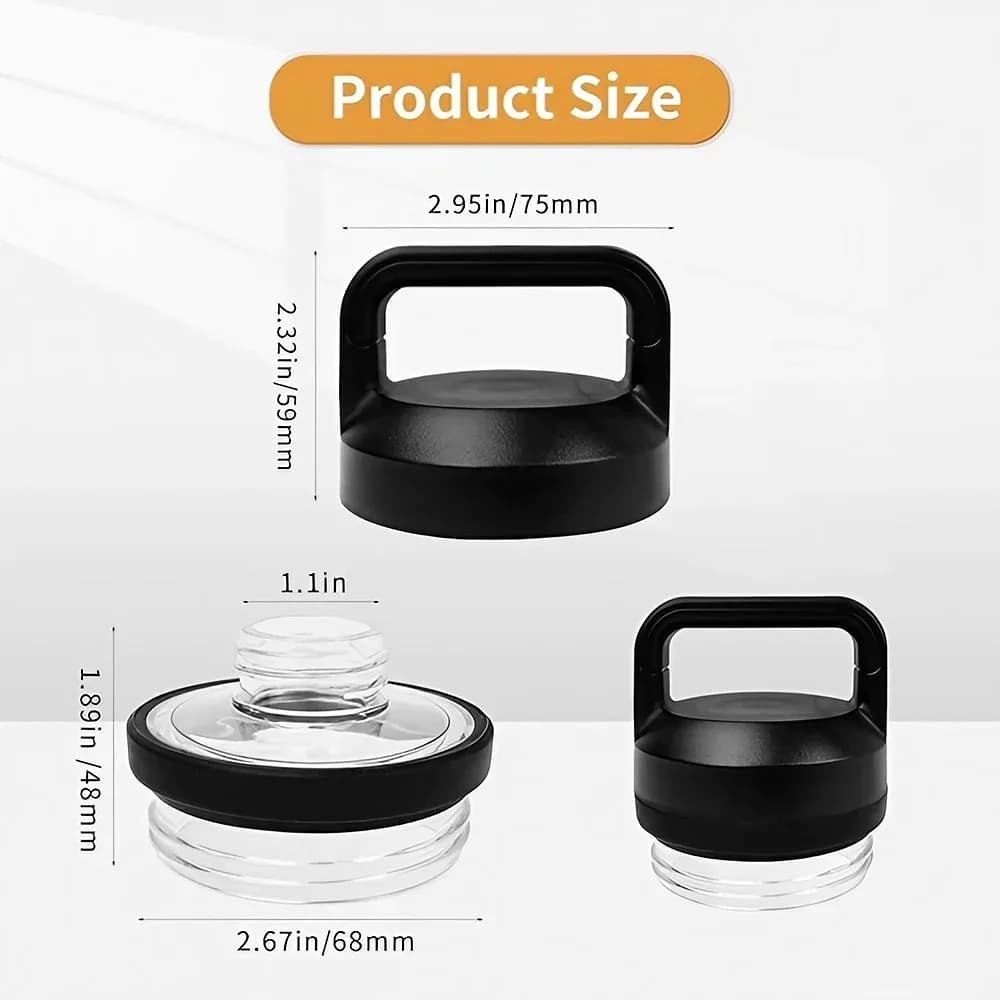 1pc 2pc 3pc Сменен капак Rambler Chug, съвместим с модели YT 18oz, 26oz, 36oz, 64oz - аксесоар за спортна чаша