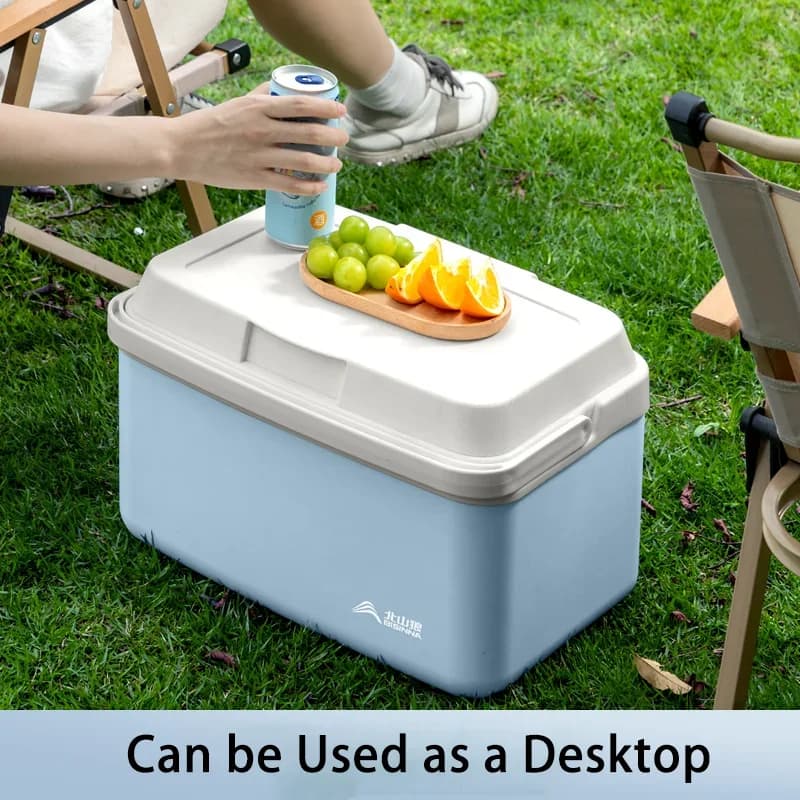 BISINNA Camping Ice Box 6L/9L/15L преносима хладилна кутия за риболов, автомобилен хладилник за открито, плаж, риболов, пикник, барбекю, кофа за лед